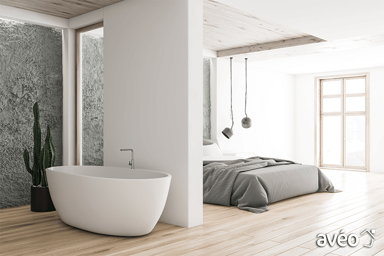 Rénovation d'une salle de bain avec douche italienne - Avéo Styles & Travaux
